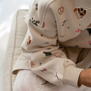 Свитшот Wheat "Elliot Offwhite Holiday", новогодние игрушки